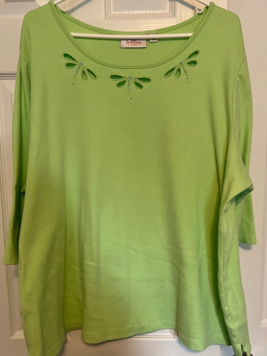 The Quacker Factory Tops - Quacker Factory Dragonfly Tunic 3X